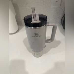 Stanley Silver and Gray Travel Mug with Handle
